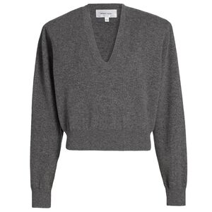Ronny Kobo,L, Light Grey V-Neck Sweater